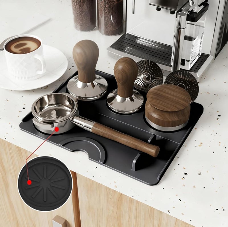 ZJSTRO Espresso Tamping Mat,Coffee Tamper Mat, Food Grade Silicone 0.79x0.98" Portafilter Mat for Espresso Machine Acceessories, Waterproof Heat Resistant Easy to Clean,Non-Slip - Image 5